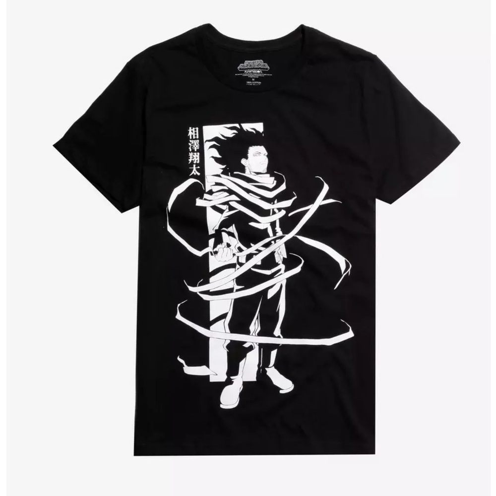 🩵SALE🩵 Black Eraserhead Aizawa My Hero Academia Anime Manga T Shirt Top